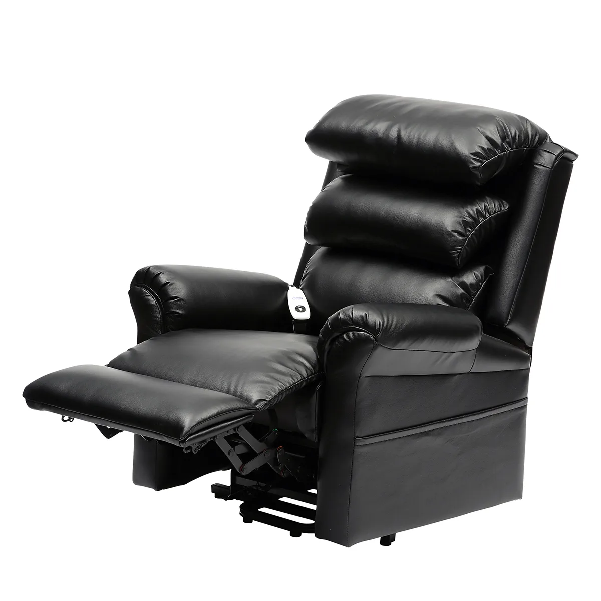 Ecclesfield Rise and Recline chair in Black PU.jpg